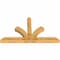 Ekena Millwork Richland Rough Sawn Timber Gable Bracket, Western Red Cedar, 84"W x 49"H x 6"D x 6"F, 14/12 Pitch GBW084X49X0606RIC00RWR - alternate 3